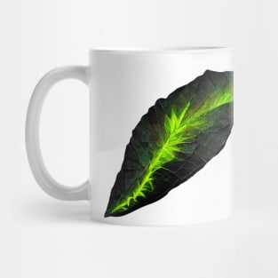 Dark Leaf Florescent Mug